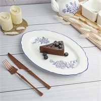 Блюдо овальное 30,7*19,3, см,коллекция "Sea Flower"  P.L. 81222319