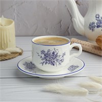 Пара кофейная 120 мл, d=6.7 см, коллекция "Sea Flower"  P.L. 81222329