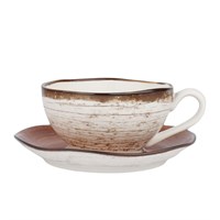 Пара чайная 230 мл, d=10см,  фарфор P.L. cерия  WOOD-FUSION 81269873