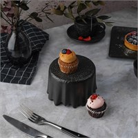 Блюдо для подачи d=12 см, h=7 см, серия "Black Raw Wood"  P.L. - ProffCuisine 81229864