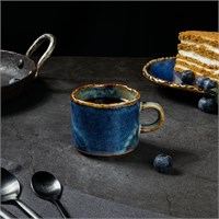 Чашка кофейная 100 мл, d=6см, h=5,2 см, фарфор,серия "Aqua Blue" P.L. 81222290