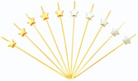 Шпажки Пика "Звезда"золото,серебро 7см, 100 шт, бамбук 81212525