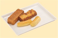 SN4404 Поднос для выкладки продукции пластиковый прямоугольный, слоновая кость, 420*320*24 SN4404