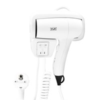 Фен для волос PUFF-1201B с доп. розеткой, белый, 1,2 кВт (1405.007) рук024