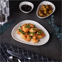 Тарелка мелкая 19*16,5 см,фарфор,серия 