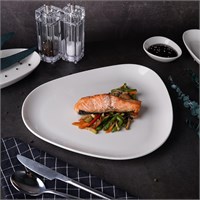 Тарелка мелкая 32*27 см,фарфор,серия 