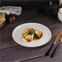 Тарелка гладкая d=23 см, фарфор 