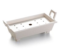 Блюдо,поднос меламиновый, белый 40,6*18,6*14,3см  P.L. 81290068