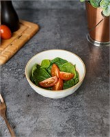 Салатник 13*13*4,5 см, 380 мл, фарфор,оранжевый цвет 