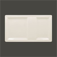 Тарелка прямоугольная 2-секционная RAK Porcelain Classic Gourmet 37*21 см 81220683
