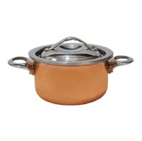 Мини-кастрюля 11,5*6 см, 400 мл, нержавейка 18/10 с медным напылением, P.L. - Gourmet Line 92001537