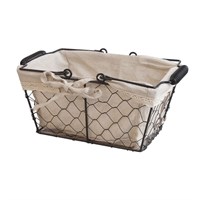 Подставка для хлеба металлическая с хлопковой вставкой 25*15,5*12h см, P.L. Proff Cuisine 78040024