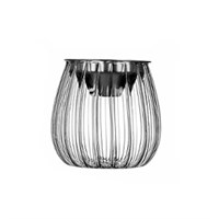 Пепельница d 11,5 см h11 см,стекло+металлическая крышка   P.L.-Barbossa 81222458