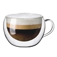 Набор кружек 2шт*270 мл, термостойкое стекло, двойные стенки, P.L. 81223938