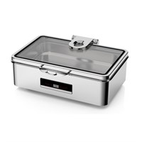 Мармит электрический 8,5 л 1/1*65 с откидной крышкой и окном сухой нагрев и дисплей 