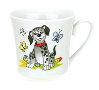 Кружка 250 мл Озорные щенки с ручкой Цилиндрическая 9530/2