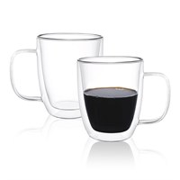 Набор кружек 2шт*400 мл, термостойкое стекло, двойные стенки, P.L. 81223946