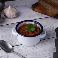 Кастрюлька эмалированная для подачи 8*4,5h см  P.L.-SUN. 78040029