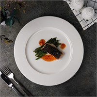 Тарелка классическая 30 см, фарфор 