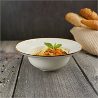 Тарелка глубокая  400мл, d=19.5см, h=7.2 см,фарфор,серия 