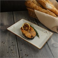 Блюдо прямоугольное 28*17 см, фарфор, серия 