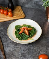 Салатник d=21,5*3,8 см,400 мл, фарфор,оранжевый цвет 