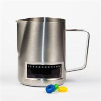Питчер для молока 480 мл,с индикатором температуры, P.L. Proff Coffee 30000024