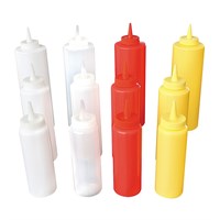 Емкость (диспенсер) для соусов 450 мл, желтая, пластик, P.L. Proff Cuisine 90001130