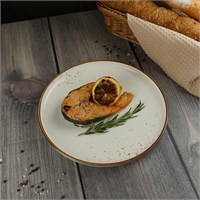 Тарелка круглая d=25.5 см, фарфор, серия 