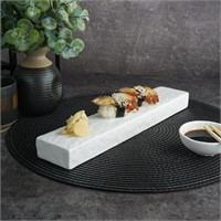 Блюдо для подачи 30*6*3 см,фарфор,белый цвет, матовая поверхность, 