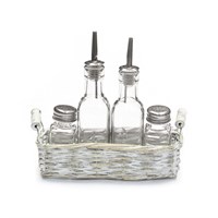 Набор для специй (4 предмета) в плетеной подставке, P.L. Proff Cuisine 81200130