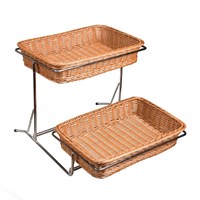 Стойка для выкладки металлическая + 2 корзины (40*28*8см), P.L. Proff Cuisine 81243075