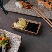 Соусник 11,5*6,8*2,5 см, Brown Taiga Untouched, P.L. Proff Cuisine 81221934