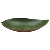 Блюдо,поднос меламиновый 37.8*22.9см, h=7см  P.L. Green Banana Leaf 81290145