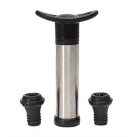 Вакуумный насос для вина пластиковый, хром  P.L.-Barbossa 81259128