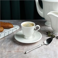 Пара кофейная d=6.5см, h=9см, 90 мл,фарфор 