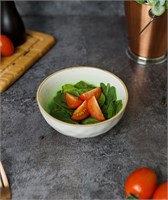 Салатник 13*13*4,5см, 380 мл, фарфор,зеленый цвет 