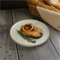 Тарелка круглая d=23 см, фарфор, серия 