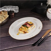 Блюдо овальное 30*22,5 см, фарфор 