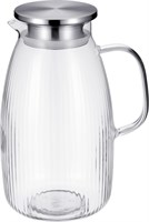 Кувшин 2 л. d=90 мм. h=230 мм. с крышкой нерж., Термостекло /1/24/ 79957