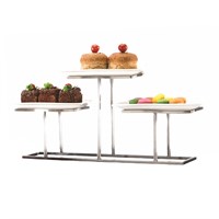 Стойка металлическая для выкладки + три керамических блюда,60*17*27 см,  P.L.--Hotelware 81240958