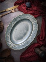 Блюдо овальное 32x24,2 см h 4,7 см, фарфор, Vintage CDF VN 08