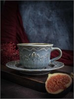 Чашка 210 мл, 12x9,2 см h 6,3, фарфор, Vintage CDF VN 12