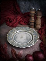 Тарелка мелкая d 23 см h 2 см, фарфор, Vintage CDF VN 02