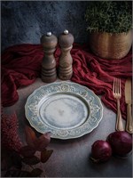 Тарелка мелкая d 21 см h 2,4 см, фарфор, Vintage CDF VN 01