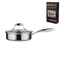 Сотейник с крышкой,трех-слойная сталь, 2,5 л, 22/19,5*7 см,серия 