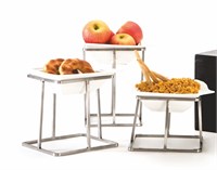 Стойка металлическая для выкладки + керамический салатник,21*21*20 см,  P.L.--Hotelware 81240960