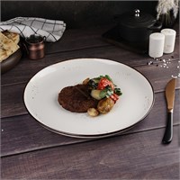 Тарелка гладкая d=30 см, фарфор 