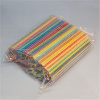 Трубочки для коктейля без изгиба в ассортименте, 24*0,8 см, 81006418