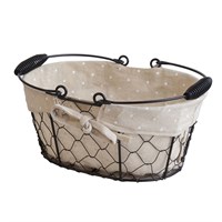 Подставка для хлеба металлическая с хлопковой вставкой 25*17*12h см, P.L. Proff Cuisine 78040023